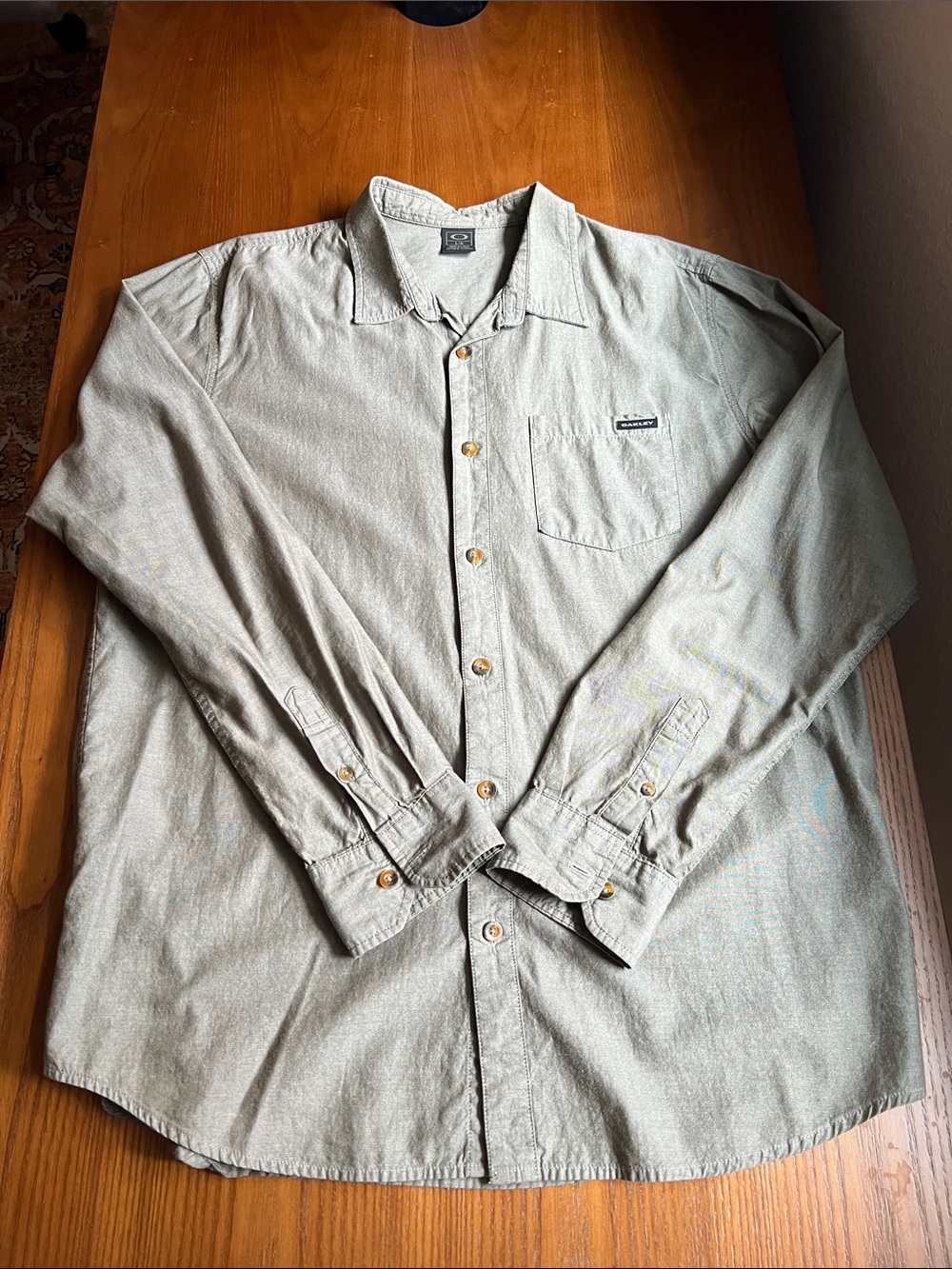Oakley Olive Green Casual Button Shirt